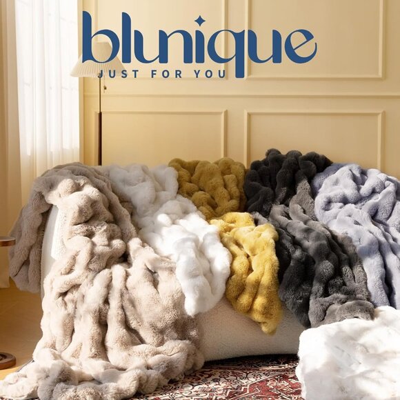 Ultra Soft Cozy Faux Fur Throw Blanket - Picture 9 of 9